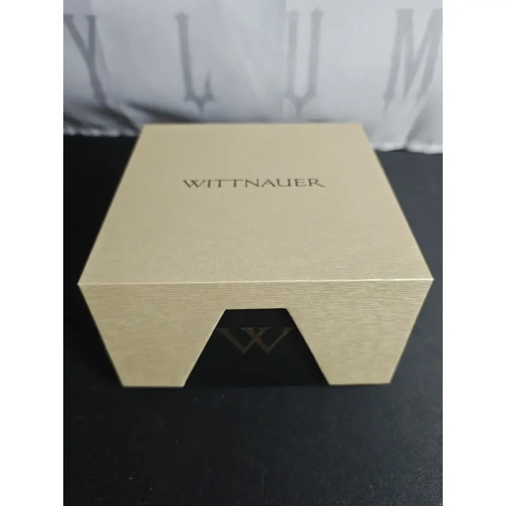 Nwt Wittnauer $525 WN3098 Store Display 9.7 /10 Men's Monserrat White Dial Watch